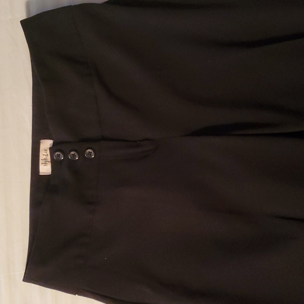 Style & Co Black Trousers sz 2